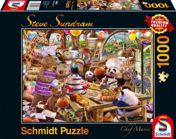 Schmidt Spiele 59663 puslespil 1000 stk Dyr