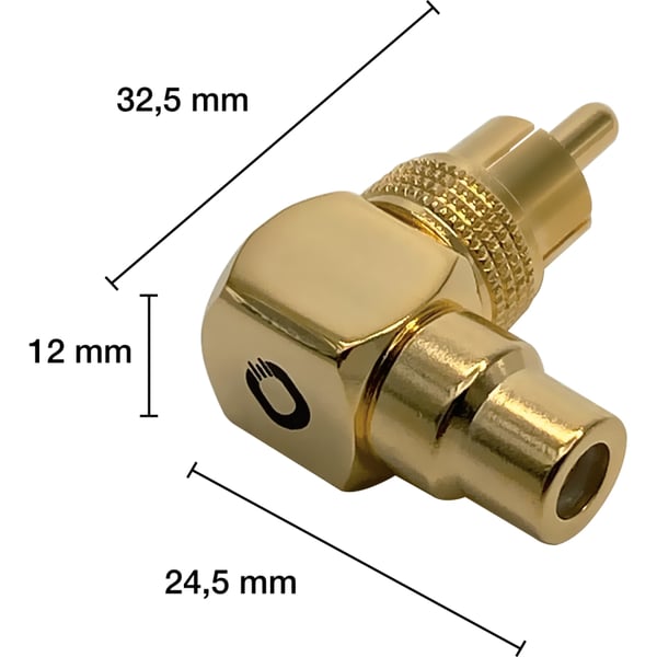 Miniatyrbillede 2 af 2: OEHLBACH D1C4011 kabelsamler RCA Guld