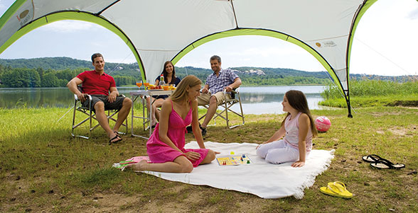 Coleman 2000025508 campingtak och skydd Grön, Grå