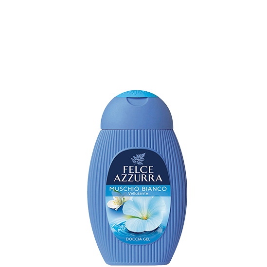 Felce Azzurra White Musk 400 ml Duschgel Kvinna Kropp Jasmin, Vit mysk