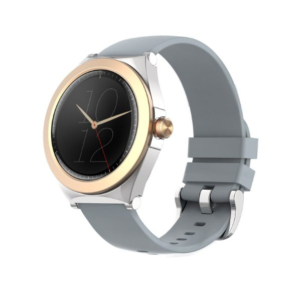 MaxCom FW76 Gal 3,02 cm (1.19") AMOLED 42 mm Digital 390 x 390 pixel Berøringsskærm Guld, Sølv