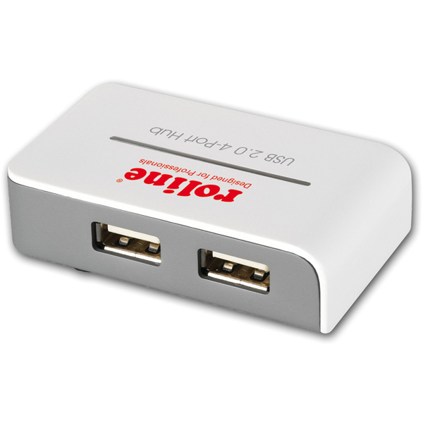 ROLINE USB 2.0 Hub Grå, Vit