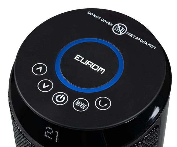 Miniatyrbillede 4 af 12: Eurom Hot Shot 2000 Wifi Indendørs Sort 2000 W Blæser med elektrisk områdevarmer