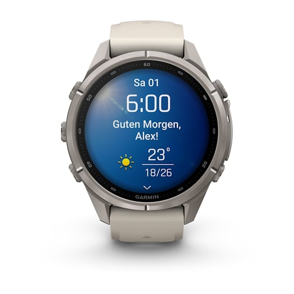 Pikkukuva 10 / 13: Garmin fēnix 9 Pro 3,3 cm (1.3") AMOLED 43 mm Digitaalinen 416 x 416 pikseliä Kosketusnäyttö Titaani Wi-Fi GPS (satelliitti)