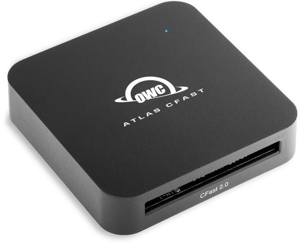 OWC Atlas CFAST kortinlukija USB 3.2 Gen 2 (3.1 Gen 2) Type-C Musta