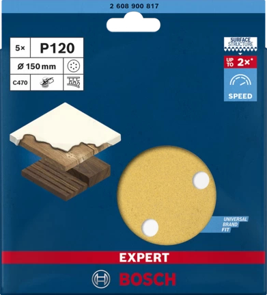 Bosch 2 608 900 817 slibeskive Træ Slibeblad