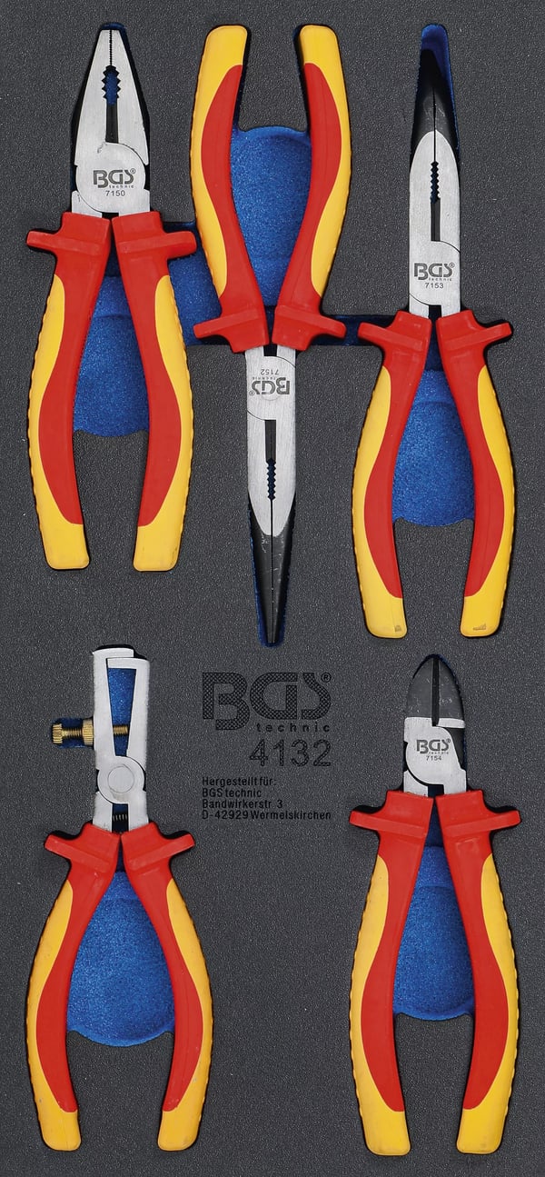 BGS technic Tool Tray 1/3: VDE Pliers Set