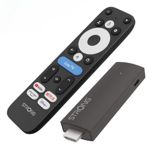 Strong LEAP UNA + Smart TV dongel HDMI Fuld HD Android Sort Strong LEAP UNA + Smart TV dongel HDMI Fuld HD Android Sort