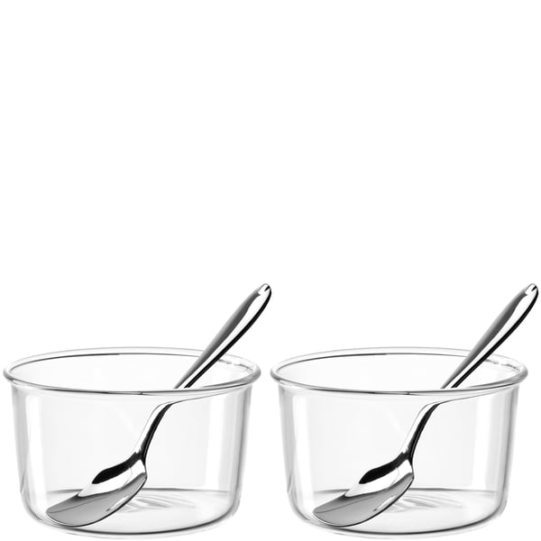 LEONARDO VETRO Dessertskål 0,27 L Rund Glas Transparent 4 stk