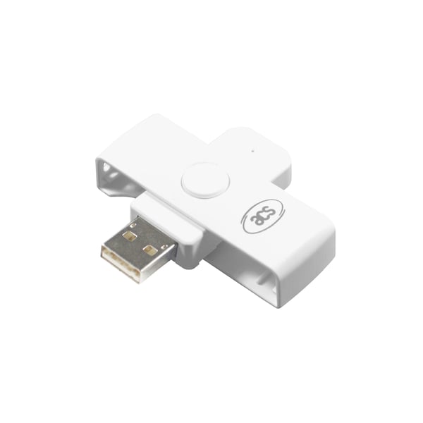 Miniatyrbillede 1 af 6: ACS ACR39U-N1 smartcard læser Indendørs USB USB 2.0 Hvid