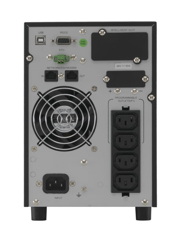 Pikkukuva 2 / 2: ONLINE USV-Systeme XANTO 1500 UPS-virtalähde Taajuuden kaksoismuunnos (verkossa) 1,5 kVA 1500 W 4 AC-pistorasia(a)