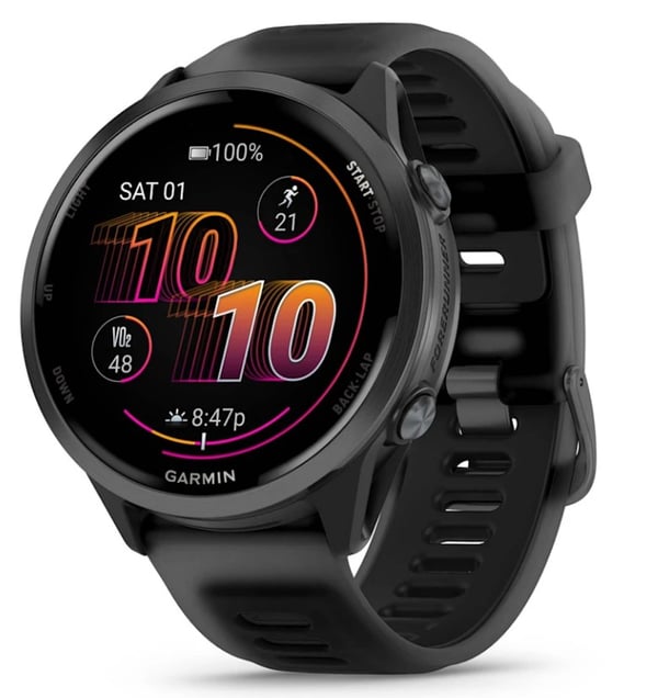 Garmin Forerunner 570 3,56 cm (1.4") AMOLED 47 mm Digital 454 x 454 pixlar Pekskärm Svart Wi-Fi GPS