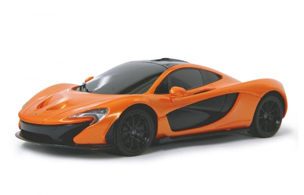 Miniatyrbillede 1 af 6: JAMARA McLaren P1 - On-Road-Racerbil - Elmotor - 1:24 - Klar til brug (RTR) - Sort - Orange