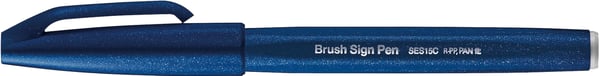 Pentel Brush Sign filtpen Fin Marineblå 1 stk Pentel Brush Sign filtpen Fin Marineblå 1 stk