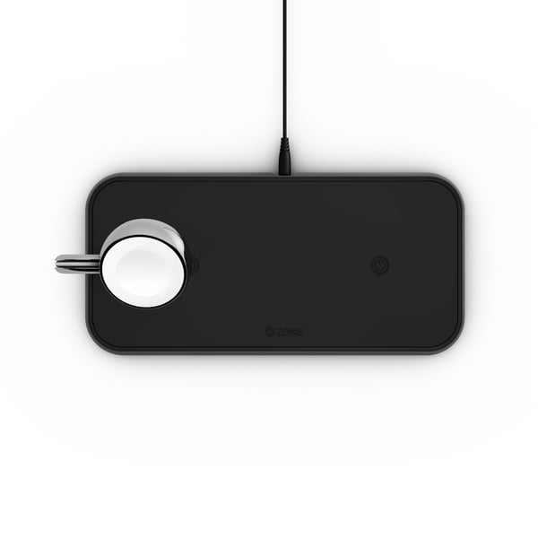 ZENS ZEDC05B/00 oplader til mobil enhed Smartphone, SmartWatch Sort Vekselstrøm Trådløs opladning Indendørs