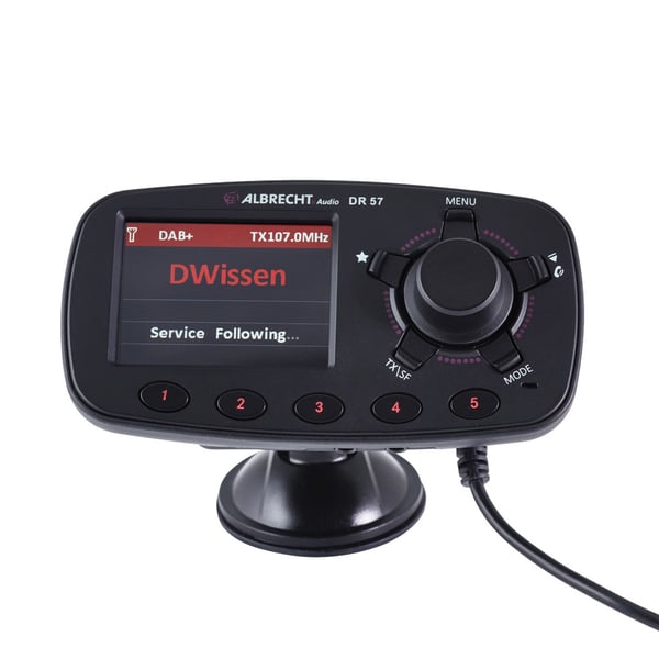 Miniatyrbillede 1 af 3: Albrecht DR 57 87,6 - 107,9 MHz Bluetooth Sort