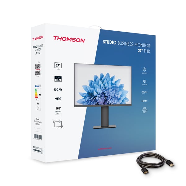 Thomson M27FB5C14 computerskærm 68,6 cm (27") 1920 x 1080 pixel Fuld HD LED Sort