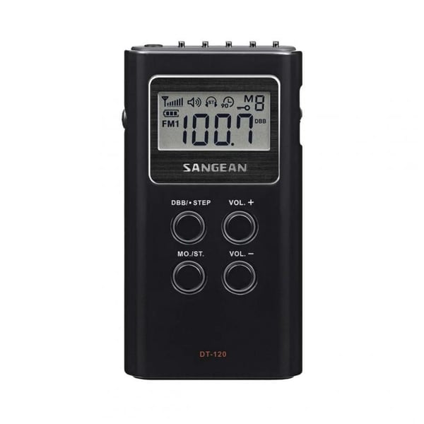 Sangean DT-120B radio Bærbar Digital Sort