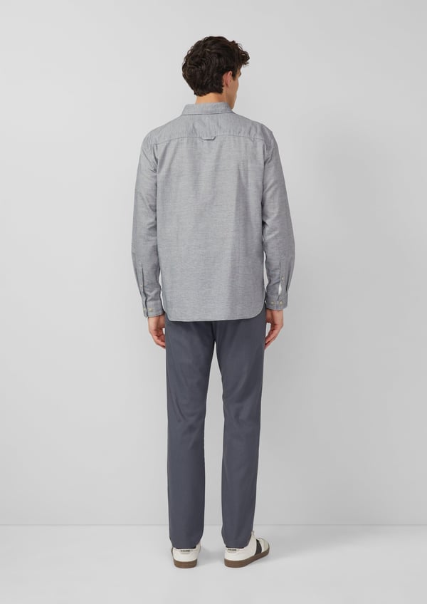 s.Oliver 2174260.59G2.L skjorte & top Point collar Langærmet Bomuld