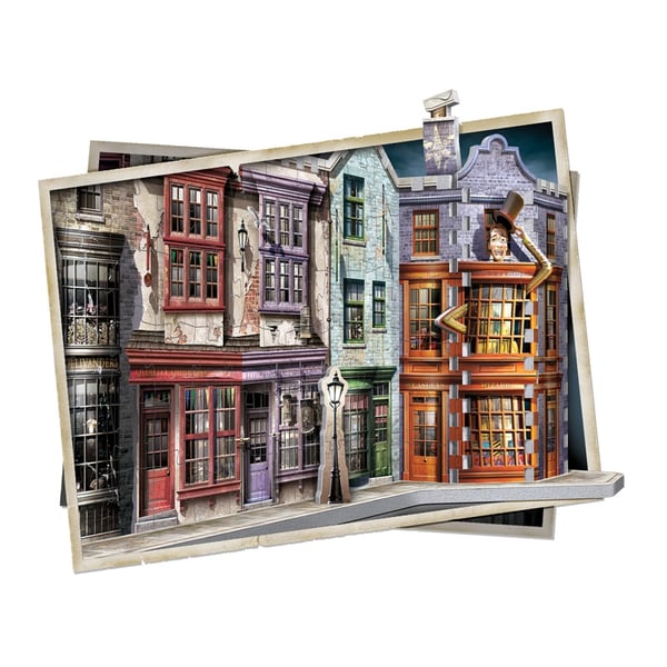 Wrebbit 3D Harry Potter Diagon Alley 450 pcs 3D puslespil 450 stk Fjernsyn/film
