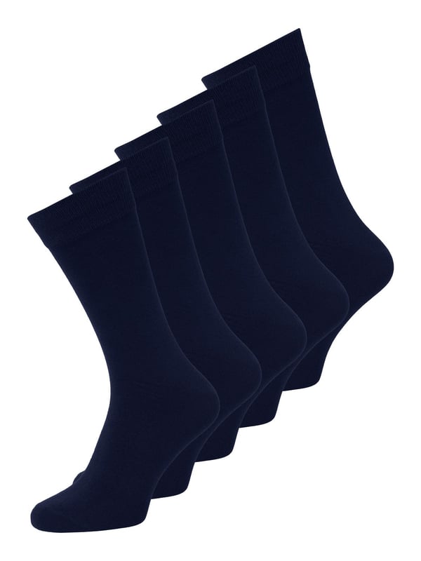 Miniatyrbild 1 av 3: Jack & Jones 5715112843920 strumpa Unisex Crew-sockar Marinblå 5 par