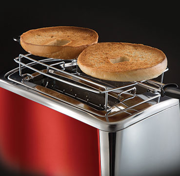 Miniatyrbillede 4 af 4: Russell Hobbs 23220-56 brødrister 2 skive(r) Rød