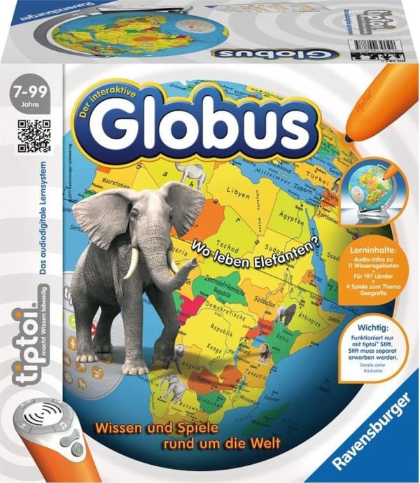 Pikkukuva 1 / 2: Ravensburger tiptoi 007875 karttapallo Valtiollinen karttapallo 23 cm