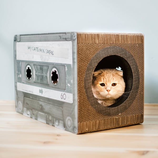 Miniatyrbild 6 av 8: District 70 5110 Bädd för hund och katt Husdjursbädd, grotta