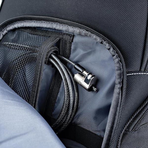 Miniatyrbillede 3 af 4: L-Link LL-NOTEBOOK-LOCK-NANO kabellås Sort, Stål 1,8 m