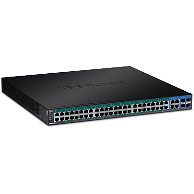 Miniatyrbillede 1 af 3: Trendnet TPE-5240WS netværksswitch Administreret Gigabit Ethernet (10/100/1000) Strøm over Ethernet (PoE) 1U Sort