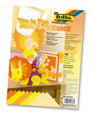 Folia 231091 kunstskum Gul