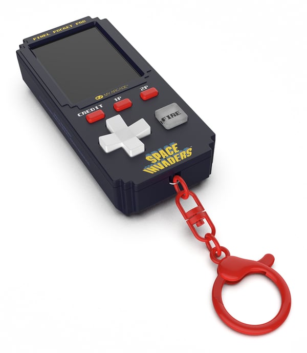 My Arcade Pixel Pocket Pro Space Invaders bärbara spelkonsoller 5,08 cm (2") Svart