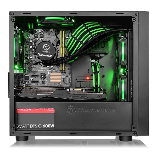 Thermaltake Versa H18 Micro Tower Svart