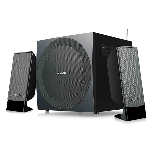 Pikkukuva 1 / 12: Microlab M-300BT kaiutinsetti 38 W Musta 2.1 kanavaa Bluetooth