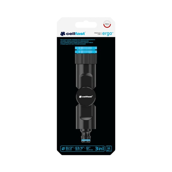 CELLFAST 53-250 Tap stik ABS Sort 1 stk