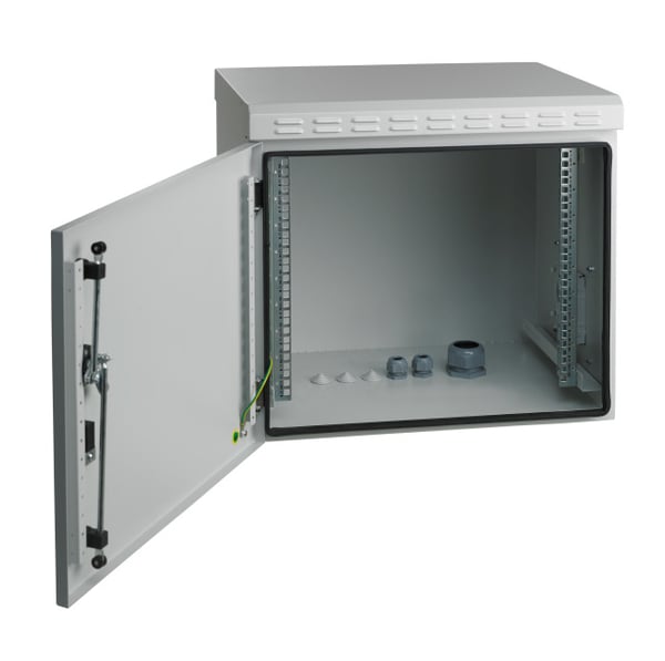 Miniatyrbillede 3 af 3: EFB Elektronik 691707IP55.2 stativ 7U Vægmonteret stativ Grå
