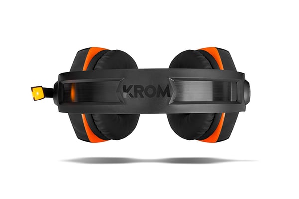 Miniatyrbillede 6 af 7: Krom Konor Headset Ledningsført Spil Sort, Orange