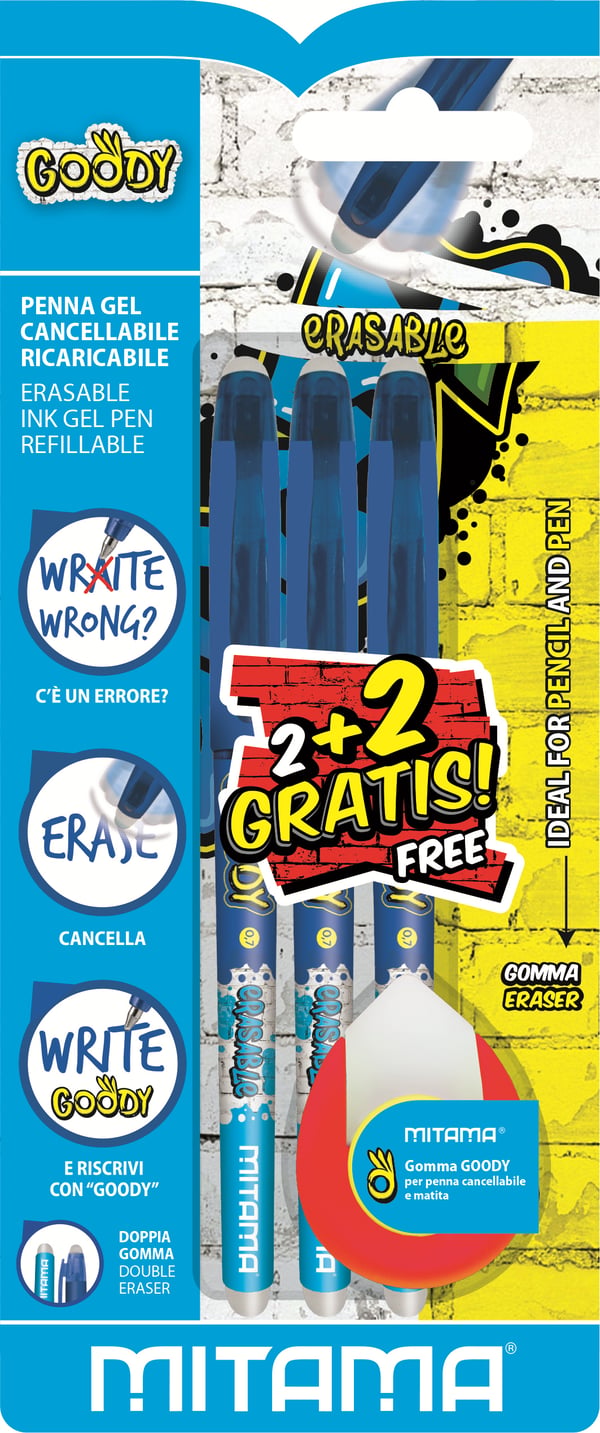 Mitama Penna Cancellabile Blu Goody 2pz Lukket gelepen Blå