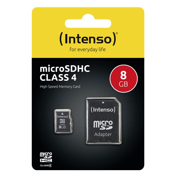 Miniatyrbillede 1 af 4: Intenso 3403460 hukommelseskort 8 GB SDHC Klasse 4