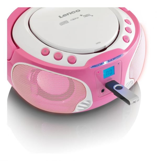 Miniatyrbild 3 av 4: Lenco SCD-650 pink Bärbar Rosa