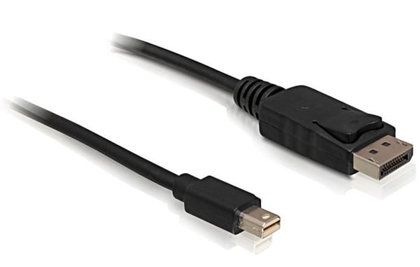 Pikkukuva 1 / 2: DeLOCK mini DP/DP 1.2 2 m Mini DisplayPort DisplayPort Musta