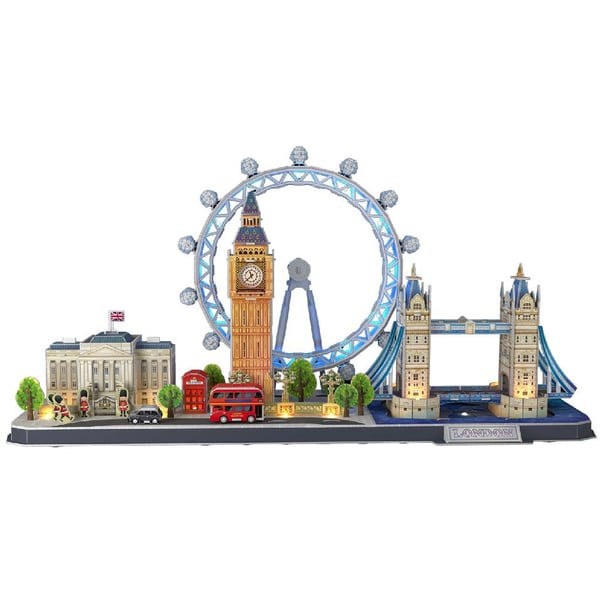 CubicFun City Line London LED 3D puslespil 107 stk Bygninger