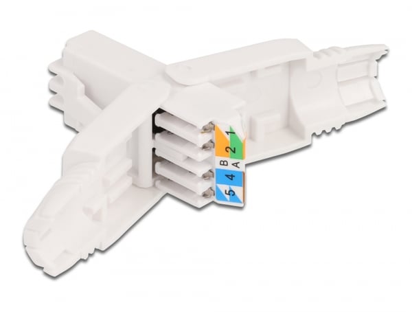 Miniatyrbillede 3 af 3: DeLOCK 86978 kabelsamler RJ-45 Hvid