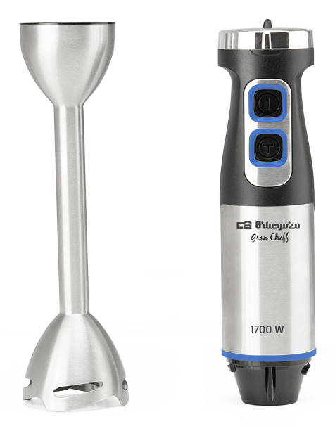 Orbegozo BT 3017 0,9 L Upotettava sekoitin 1700 W Ruostumaton teräs, Musta