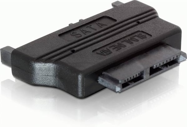 Delock-sovitin SATA 22pin uros > Slim SATA naaras 13pin - SATA-sovitin - Slimline SATA (W)