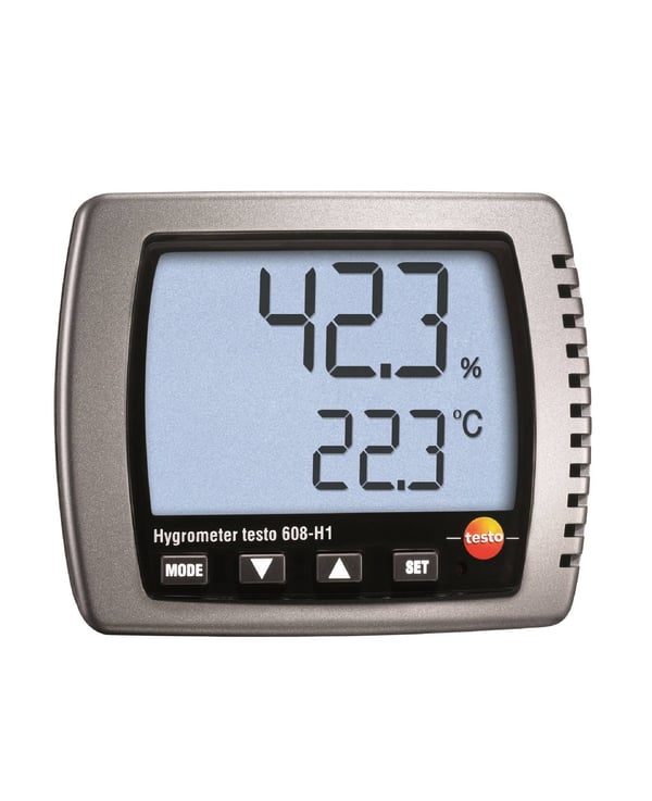 Testo 0560 6081 hygrometer & psycrometer Indendørs Elektronisk hygrometer Sølv