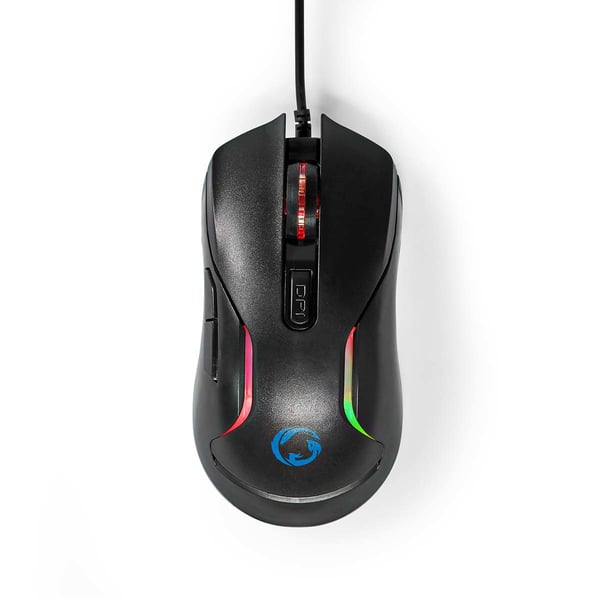 Miniatyrbillede 6 af 14: Nedis Gaming Combo Kit tastatur Mus inkluderet Spil USB QWERTY US International Sort