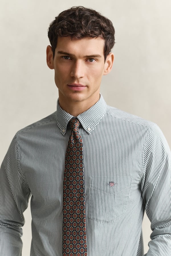 Gant 3262030-321 Skjorta Button down-krage Långärmad Bomull