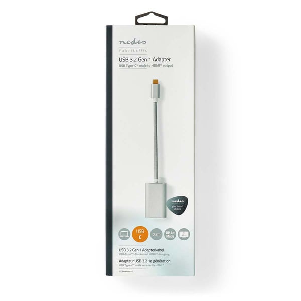 Nedis CCTB64680AL02 USB grafisk adapter Sølv
