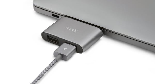 Miniatyrbillede 5 af 5: Moshi 99MO084214 interface hub USB 3.2 Gen 1 (3.1 Gen 1) Type-C 5000 Mbit/s Grå